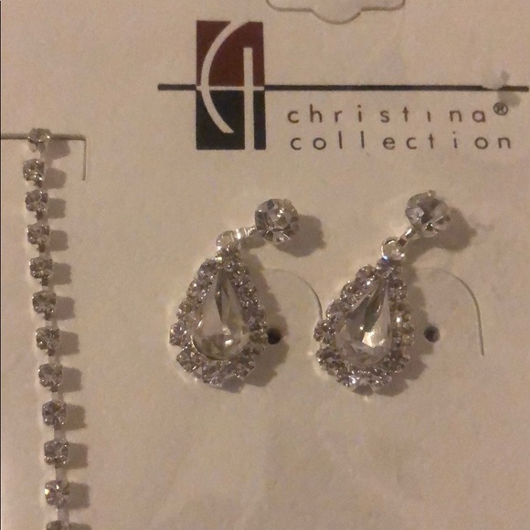 Silver formal jewelry set. Never worn! - Picture 2 of 6